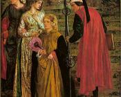 The Salutation of Beatrice 1 - 但丁·加百利·罗塞蒂